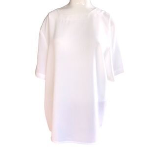 Vintage TR Bentley size large white blouse